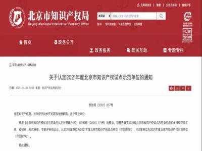 以创新驰骋，金沙集团3354cc系统获评“2021年度北京市知识产权试点单位”